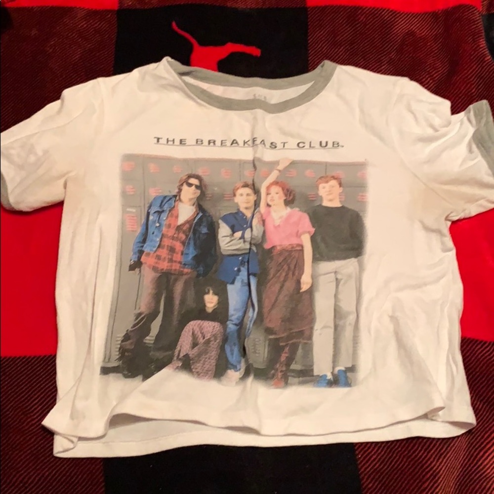 White breakfast club crop too. Worn 3 times